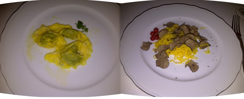 Ravioli w/ Nettles and Tagliolini w/ Truffles (Linda C)