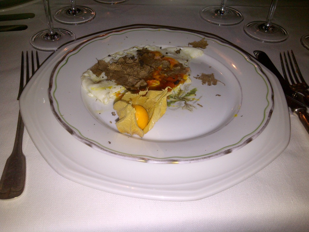 Groto Corignon Black Truffles with Egg (Linda C)