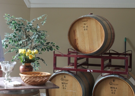 Flowers and Barrels create a welcoming environment (Linda C.)